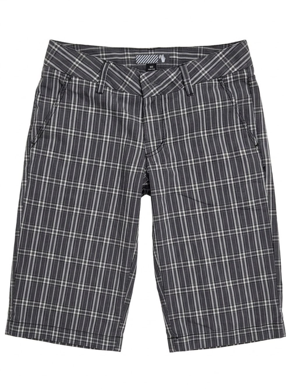 Volcom Gray and White Plaid Shorts